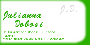 julianna dobosi business card